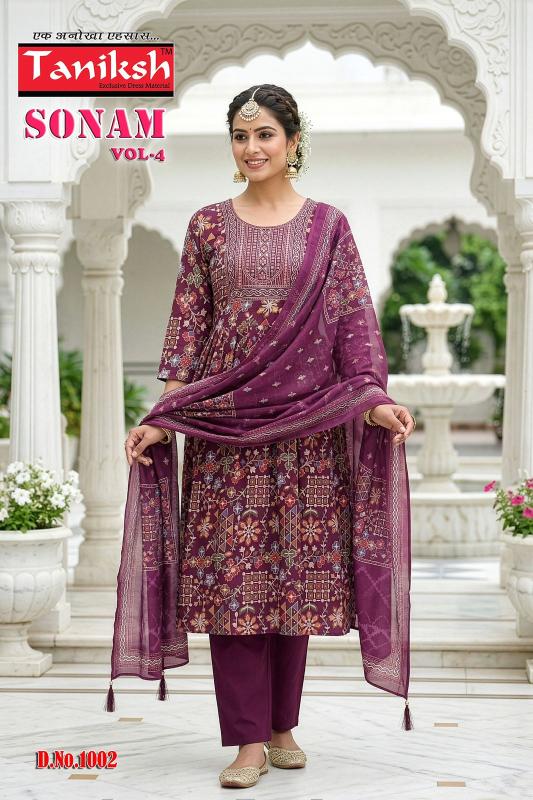 Taniksh sonam vol 4 anarkali style kurtis wholesale outlets
